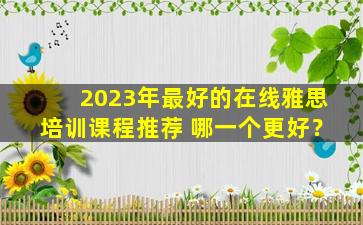 2023年最好的在线雅思培训课程推荐 哪一个更好？